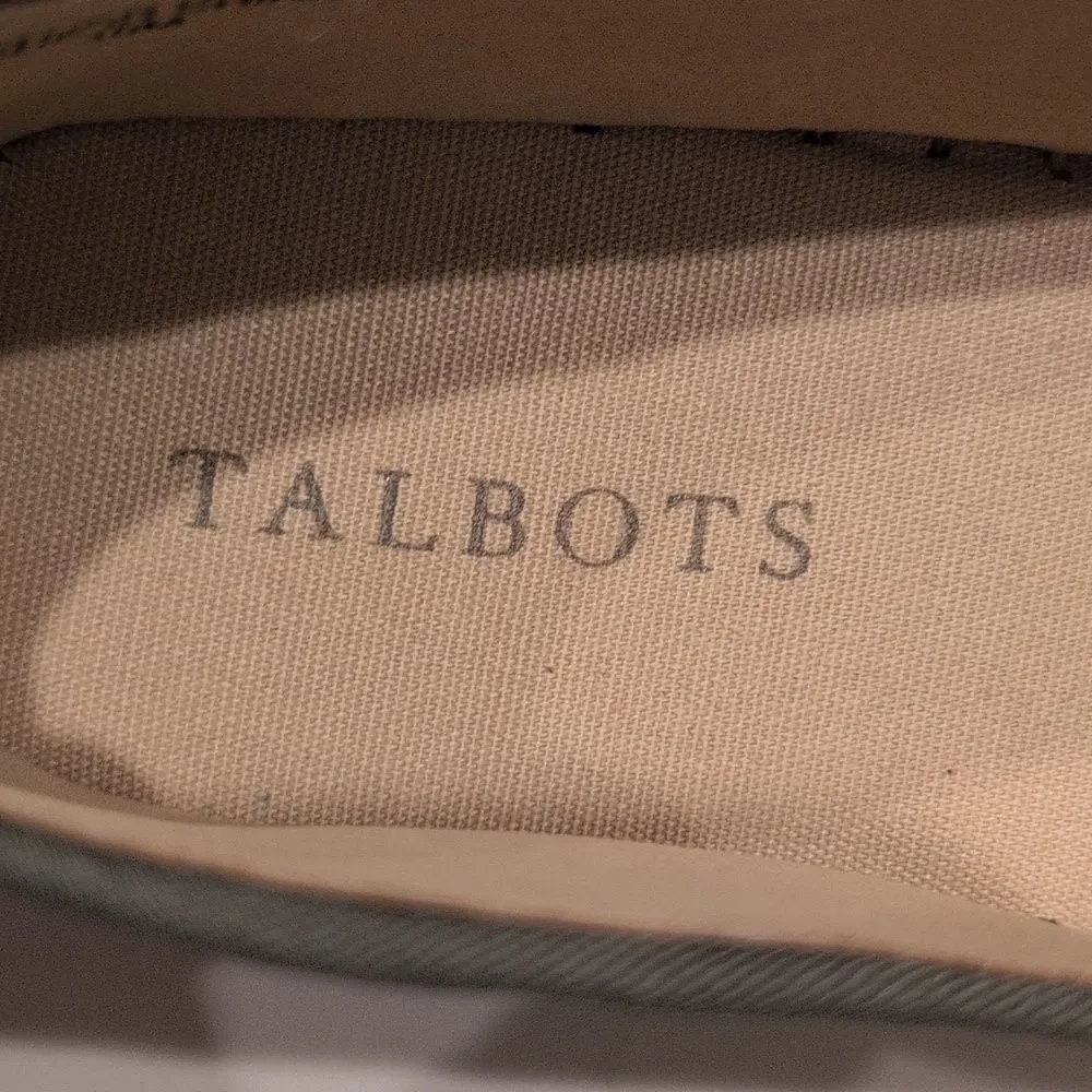 Talbots Quinn Suede Horsebit Bow Platform Espadrilles Shoes Size 10 Sagebrush